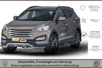 Frontbügel für Hyundai Santa Fé III 2012-2018 70mm breit Edelstahl Gutachten