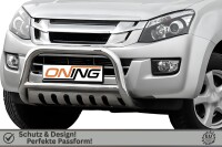 Frontbügel mit Unterfahrschutz für Isuzu D-Max II 2012-2016 70mm Gutachten