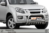 Frontbügel mit Unterfahrschutz für Isuzu D-Max II 2012-2016 70mm Gutachten