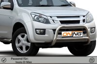Frontbügel mit Querstreben für Isuzu D-Max II 2012-2016 70mm Edelstahl Gutachten