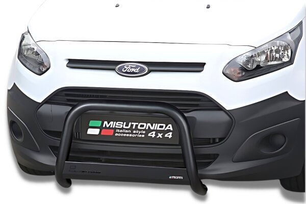 Frontbügel Edelstahl schwarz für Ford Transit Connect 2014 - 63mm mit Gutachten