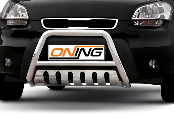 Frontbügel mit Unterfahrschutz für KIA Soul 2009-2014 60mm Edelstahl Gutachten