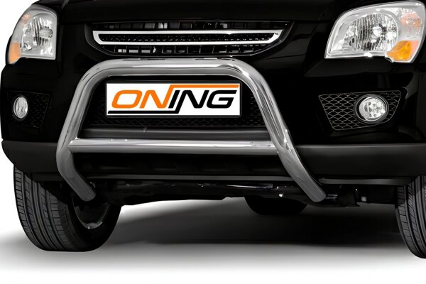 Frontbügel mit Querstreben für KIA Sportage 2006-2009 70mm Edelstahl Gutachten