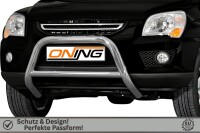 Frontbügel mit Querstreben für KIA Sportage 2006-2009 70mm Edelstahl Gutachten
