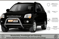 Frontbügel mit Querstreben für KIA Sportage 2006-2009 70mm Edelstahl Gutachten