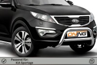 Frontbügel mit Querstreben für KIA Sportage 2011-2015 70mm Edelstahl Gutachten