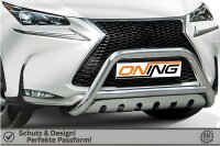 Frontbügel mit Unterfahrschutz für Lexus NX 2014-2020 70mm Edelstahl Gutachten