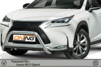 Frontbügel mit Querstreben für Lexus NX 2014-2020 70mm Frontschutzbügel Gutachten