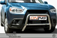 Frontbügel mit Querstreben für Mitsubishi ASX 2010-2013 60mm Edelstahl Gutachten