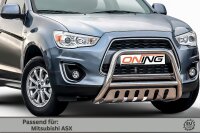 Frontbügel mit Unterfahrschutz für Mitsubishi ASX 2013-2017 60mm Gutachten
