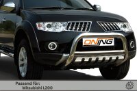 Frontbügel mit Unterfahrschutz für Mitsubishi L200 2009-2015 70mm Gutachten