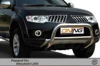 Frontbügel mit Querstreben für Mitsubishi L200 2009-2015 70mm Gutachten