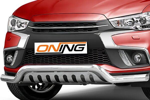Frontbügel mit Unterfahrschutz für Mitsubishi ASX 2017-2019 70mm breit Gutachten