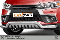 Frontbügel mit Unterfahrschutz für Mitsubishi ASX 2017-2019 70mm breit Gutachten
