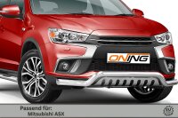 Frontbügel mit Unterfahrschutz für Mitsubishi ASX 2017-2019 70mm breit Gutachten
