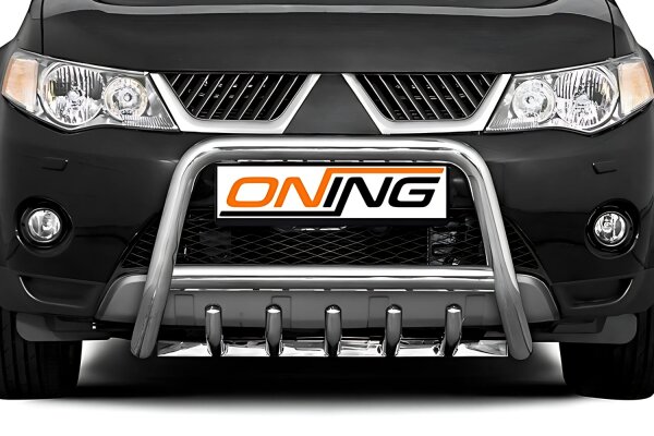 Frontbügel Unterbodenschutz für Mitsubishi Outlander II 2006-2010 60mm Gutachten