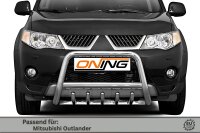 Frontbügel Unterbodenschutz für Mitsubishi Outlander II 2006-2010 60mm Gutachten