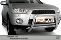Frontbügel für Mitsubishi Outlander II 2010-2012 60mm Edelstahl Gutachten