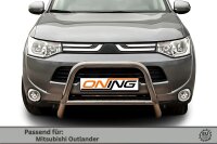 Frontbügel mit Querstreben für Mitsubishi Outlander III 2012-2015 70mm Gutachten