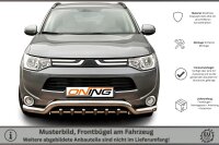 Frontbügel Unterbodenschutz für Mitsubishi Outlander III 2012-2015 70mm breit
