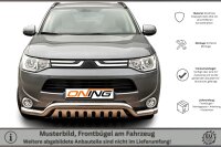 Frontbügel Unterfahrschutz für Mitsubishi Outlander III 2012-2015 70mm breit