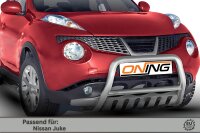 Frontbügel mit Unterfahrschutz für Nissan Juke 2010-2014 60mm Gutachten