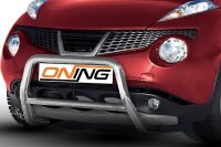 Frontbügel mit Querstreben für Nissan Juke 2010-2014 60mm Edelstahl Gutachten