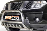 Frontbügel mit Unterbodenschutz für Nissan Navara D40 2005-2010 70mm