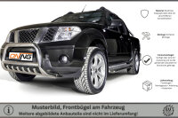 Frontbügel mit Unterbodenschutz für Nissan Navara D40 2005-2010 70mm