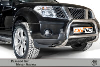 Frontbügel mit Querstreben für Nissan Navara D40 2.5dCi 2010-2015 70mm Gutachten