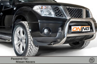 Frontbügel mit Querstreben für Nissan Navara D40 V6 2010-2015 70mm Gutachten