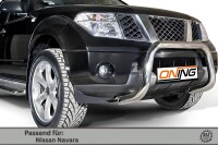 Frontbügel für Nissan Navara D40 V6 2010-2015 70mm Edelstahl Gutachten
