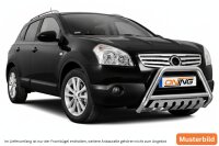 Frontbügel mit Unterfahrschutz für Nissan Qashqai J10 2007-2010 60mm Gutachten