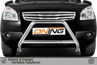 Frontbügel mit Querstreben für Nissan Qashqai 2007-2010 60mm Gutachten