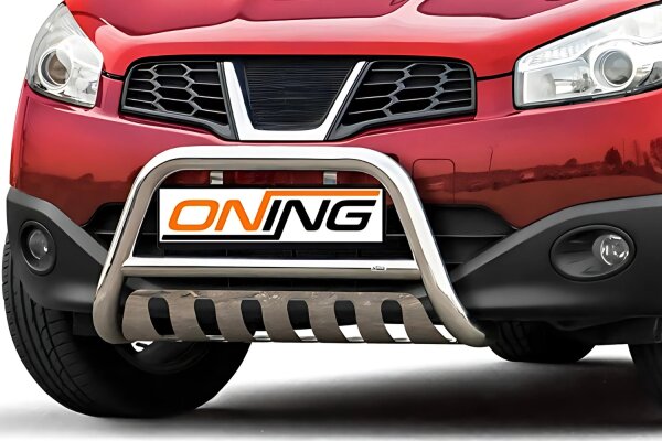 Frontbügel mit Unterfahrschutz für Nissan Qashqai 2010-2013 60mm Gutachten