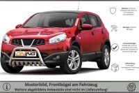Frontbügel mit Unterfahrschutz für Nissan Qashqai 2010-2013 60mm Gutachten