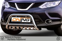 Frontbügel mit Unterfahrschutz für Nissan Qashqai II 2013-2017 60mm Gutachten