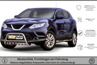 Frontbügel mit Unterfahrschutz für Nissan Qashqai II 2013-2017 60mm Gutachten