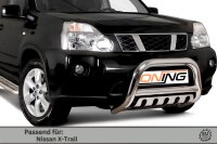 Frontbügel mit Unterfahrschutz für Nissan X-Trail T31 2007-2010 70mm Gutachten