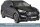 Frontbügel Edelstahl schwarz für Hyundai Santa Fe 2012 - 63mm mit Gutachten
