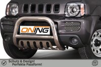 Frontbügel mit Unterfahrschutz für Suzuki Jimny FJ 2005-2012 70mm Edelstahl Gutachten