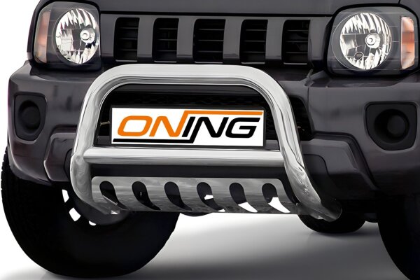 Frontbügel mit Unterfahrschutz für Suzuki Jimny FJ 2012-2018 70mm Edelstahl Gutachten
