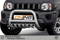 Frontbügel mit Unterfahrschutz für Suzuki Jimny FJ 2012-2018 70mm Edelstahl Gutachten