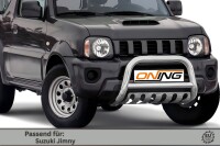 Frontbügel mit Unterfahrschutz für Suzuki Jimny FJ 2012-2018 70mm Edelstahl Gutachten