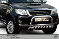 Frontbügel Unterfahrschutz für Toyota Hilux VII N25 2005-2015 Ø70mm Gutachten