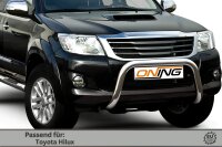 Frontbügel für Toyota Hilux VII N25 2005-2015 Ø70mm Edelstahl Gutachten