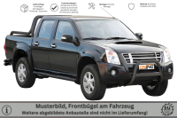 Frontbügel Edelstahl schwarz für Isuzu D-Max 2007 - 2011 Ø63mm mit Gutachten