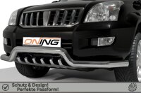 Frontbügel Unterbodenschutz für Toyota Land Cruiser J12 02-09 76mm breit Gutachten