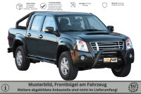 Frontbügel Edelstahl schwarz für Isuzu D-Max 2007 - 2011 76mm mit Gutachten