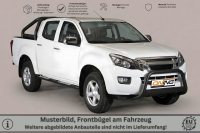 Frontbügel Edelstahl schwarz für Isuzu D-Max 2012-2016 Ø63mm mit Gutachten
